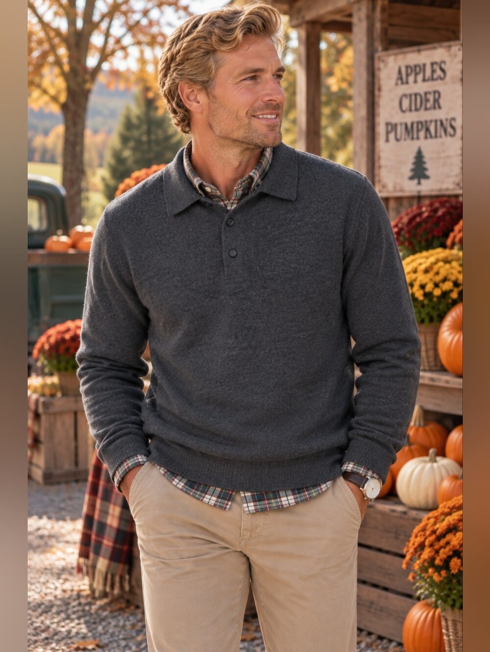 Raffi Gray Cashmere Sweater